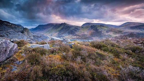Llanberis, Wales. February 19, 2019. Image shows an extremely wide angle