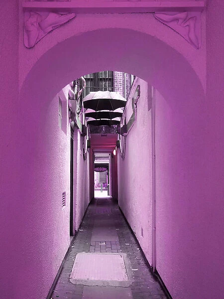Manchester, a magenta small alley