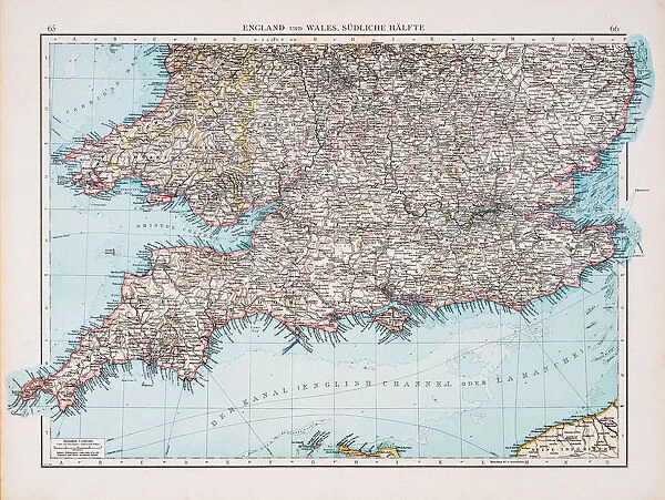 Map of England and Wales 1896