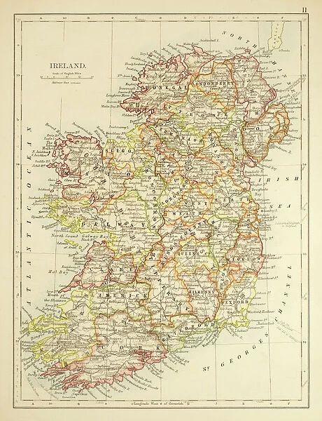 Map of Ireland 1897