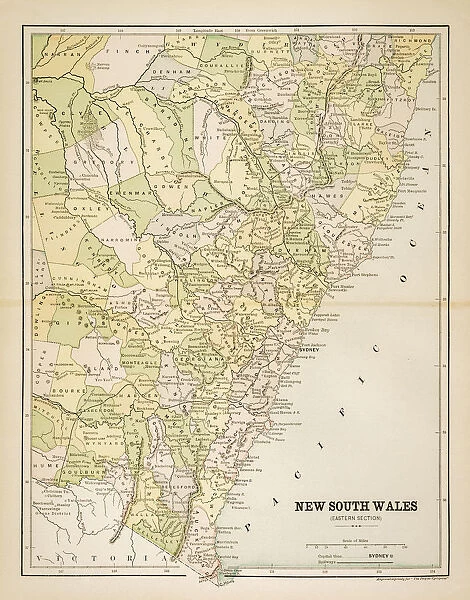 Map of New South Wales 1883