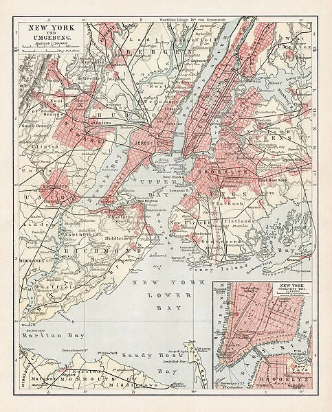 Map of New York 1900