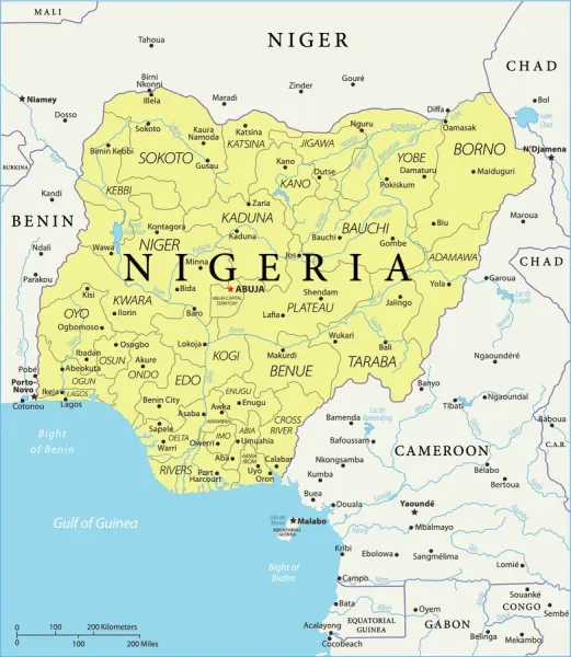 Map Of Nigeria Africa Map Of Nigeria (Photos Framed, Prints, Puzzles, Posters, Canvas, Fine  Art,...) #20251041