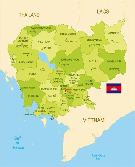 Framed Print : Fine Art Storehouse Print: Cambodia Map Treasures Framed Print : Fine Art Storehouse Print: Cambodia Map Treasures