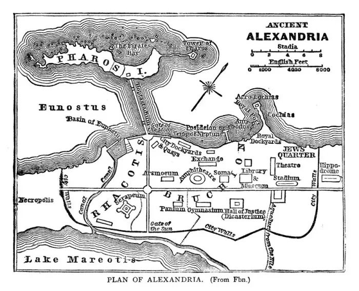 Framed Print : Plan of Alexandria Print Framed Print : Plan of Alexandria Print