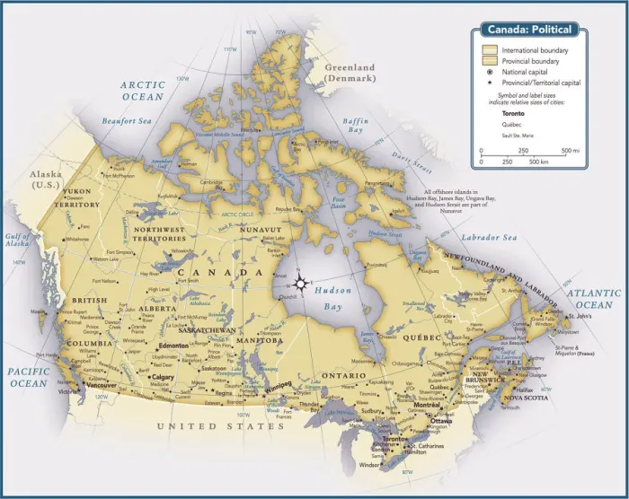 Framed Print : Canada Country Map Print Framed Print : Canada Country Map Print