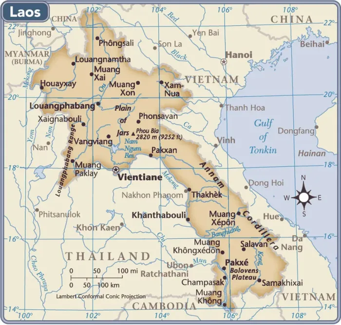 Framed Print : Laos Country Map 2011 Print (Reference Maps) Framed Print : Laos Country Map 2011 Print (Reference Maps)