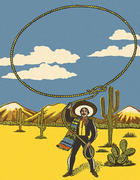 Mexican Throwing a Lasso