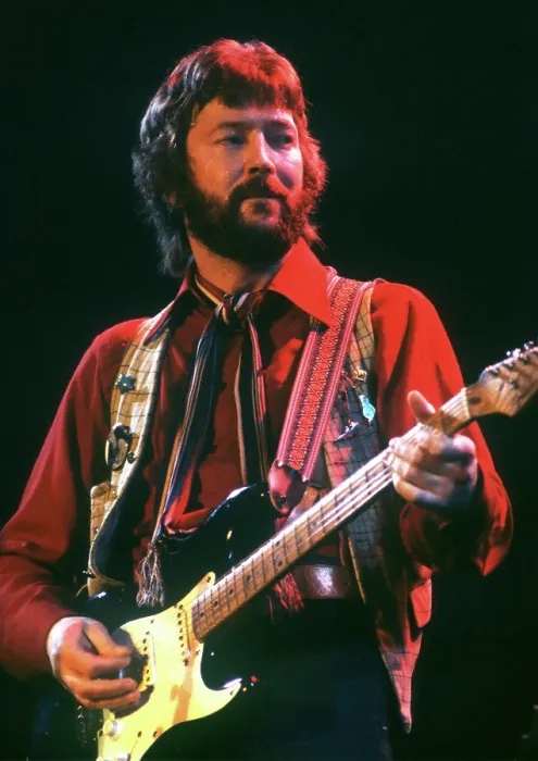 Framed Print : Eric Clapton Performs with Fender Stratocaster Print Framed Print : Eric Clapton Performs with Fender Stratocaster Print