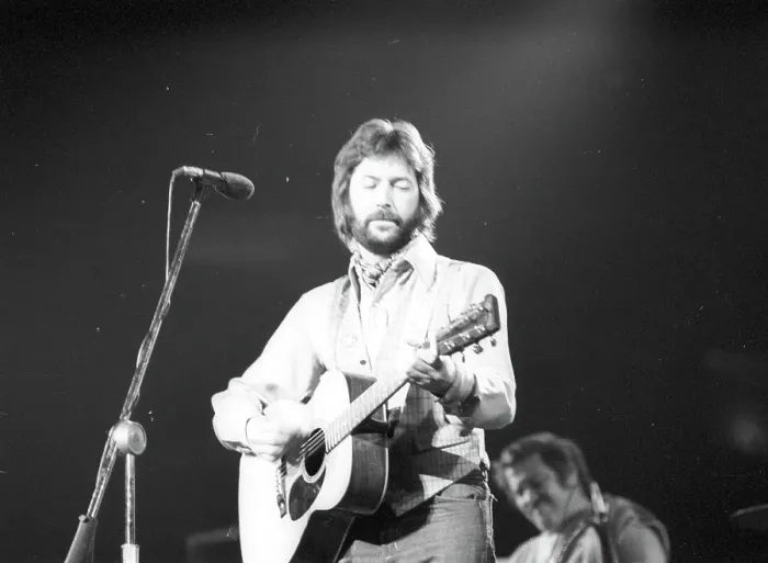 Framed Print : Eric Clapton Performs with Fender Stratocaster Print Framed Print : Eric Clapton Performs with Fender Stratocaster Print
