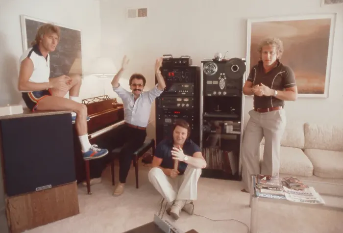 Framed Print : Giorgio Moroder and Team Print Framed Print : Giorgio Moroder and Team Print