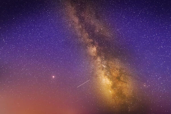 The Milky way galaxy with stars and space dust in the universe