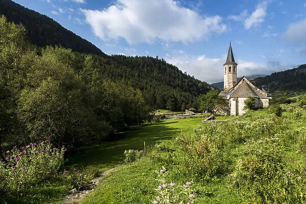 Montgarri Monastery, Val dAran, Aran Valley, Pyrenees, Catalonia, Spain