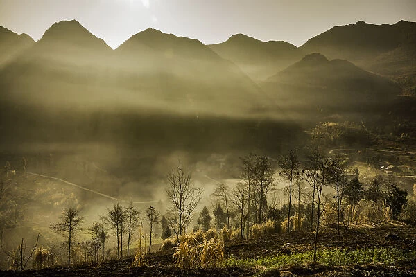 Morning Fog in Dong Van Rock Plateau