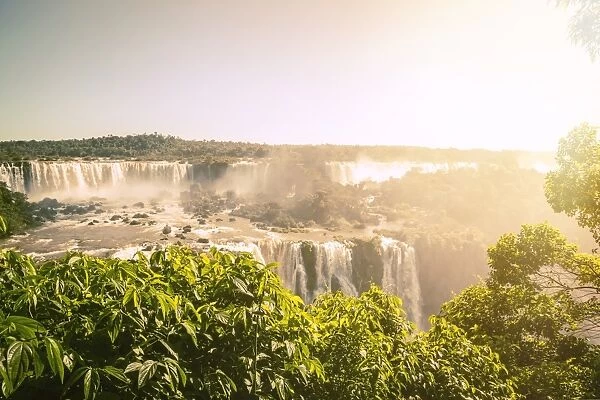 Morning sun at IguaAzu Waterfalls