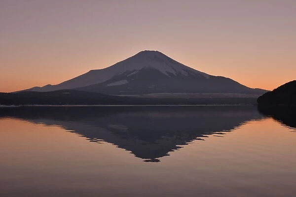 Mt Fuji in Winter after Sunset