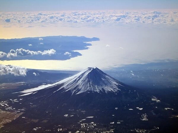 Mt, Fuji in winter, World heritage