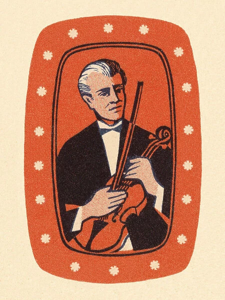 Musician Holding Violin