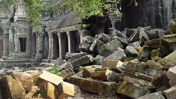 Mysterious ancient stone ruins - Ta Prohm, Cambodia