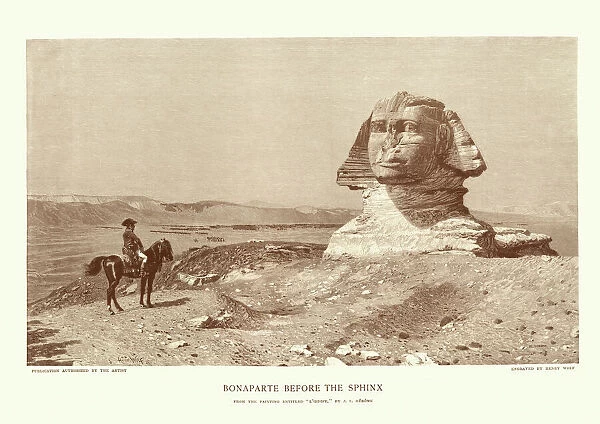 Napoleon Bonaparte before the Sphinx