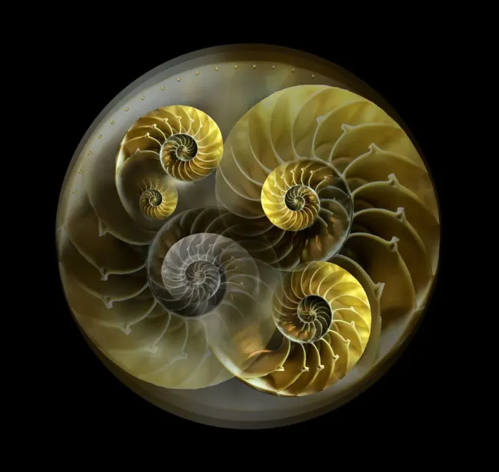 Framed Print : Nautilus Shell Pattern Print Framed Print : Nautilus Shell Pattern Print