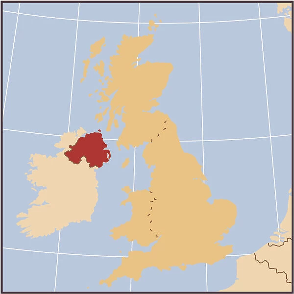 Northern Ireland reference map