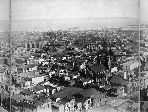 Panorama 7 of San Francisco from California Street Hill