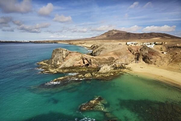 Papagayo beach in the south of Lanzarote, Canary Islands, Spain, Europe