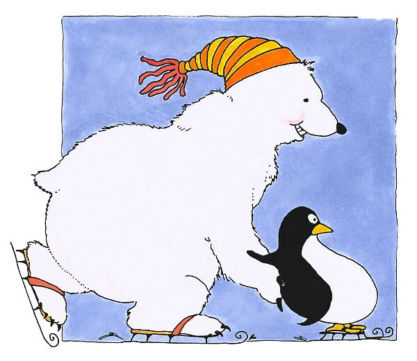 Penguins Skating Lesson