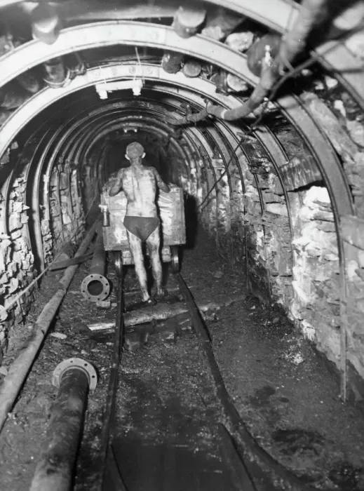 Framed Print : Underground Miner at Tilmanstone Colliery Print Framed Print : Underground Miner at Tilmanstone Colliery Print