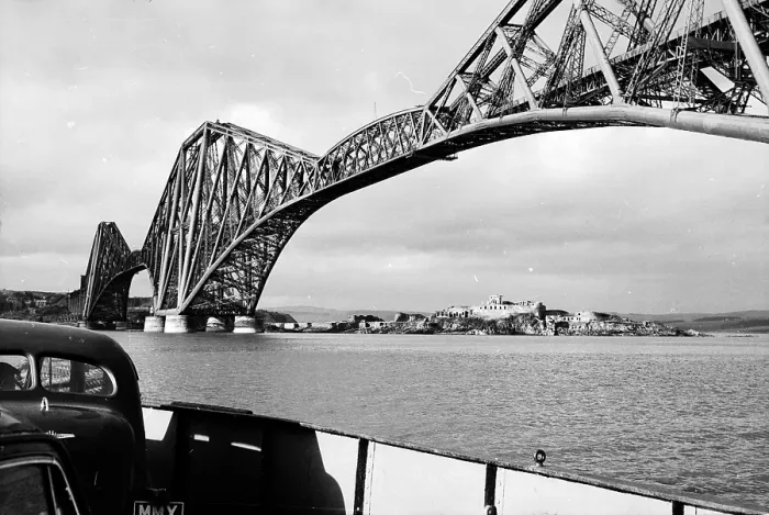 Framed Print : Forth Bridge Print, 16th April 1955 Framed Print : Forth Bridge Print, 16th April 1955