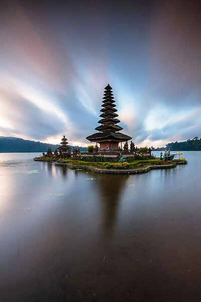 Pura Ulun Danu Bratan temple at dawn, Bali, Indonesia