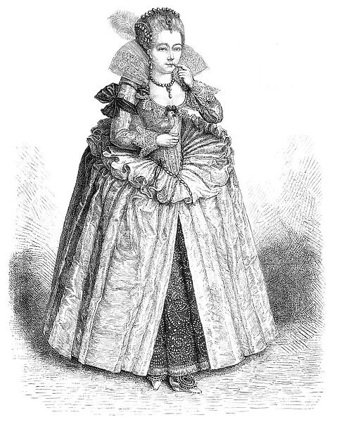 Queen Elizabeth I of England portrait illustration 1882
