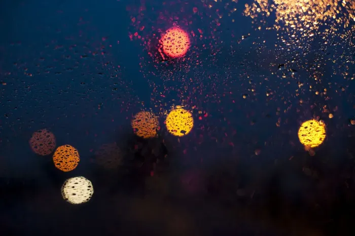 Framed Print : Raindrops on a car window Print Framed Print : Raindrops on a car window Print