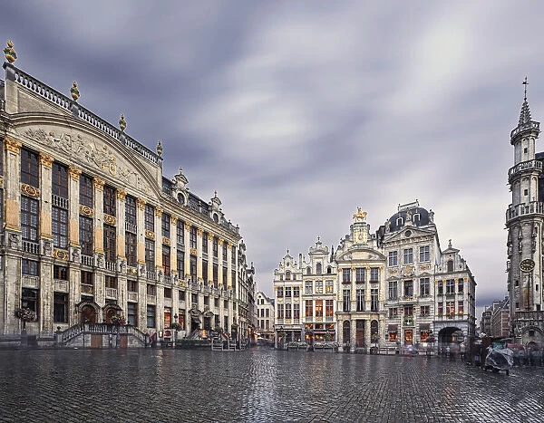 Rainy day, Grand Place (Brussels)