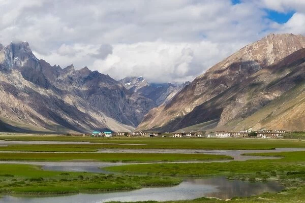 Rangdum village in Zanskar valley