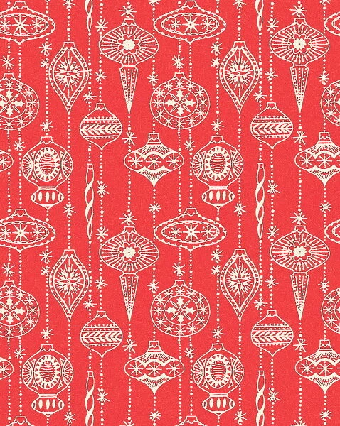 Red Christmas Ornament Pattern