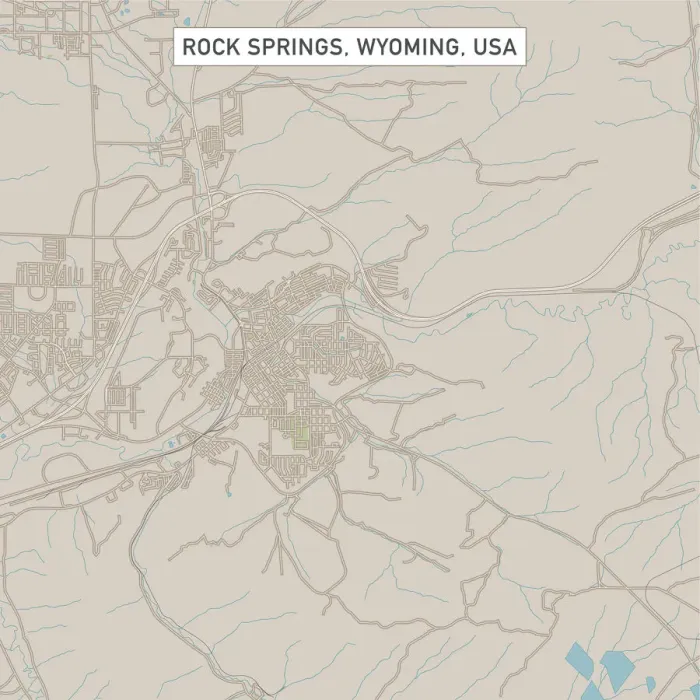 Rock Springs City Map Rock Springs Wyoming City Street Map 15054941 .webp