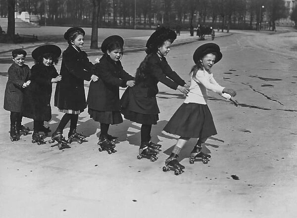 Roller Skating Children