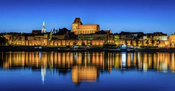 Framed Print : Romantic Summer Night in Torun Print Framed Print : Romantic Summer Night in Torun Print