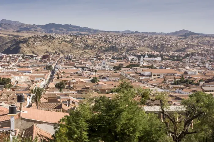 Framed Print : Sucre Rooftops Print, Bolivia Framed Print : Sucre Rooftops Print, Bolivia