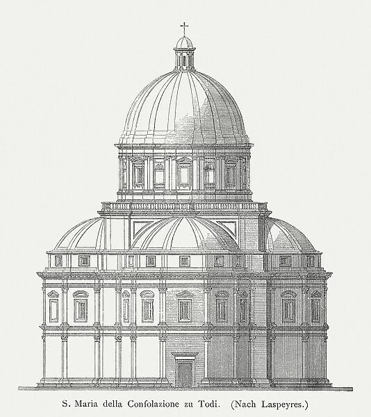 Santa Maria della Consolazione in Todi, Italy, published in 1884