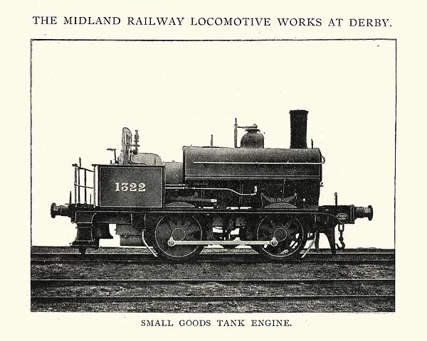 Small goods tank engine steam train, 1892