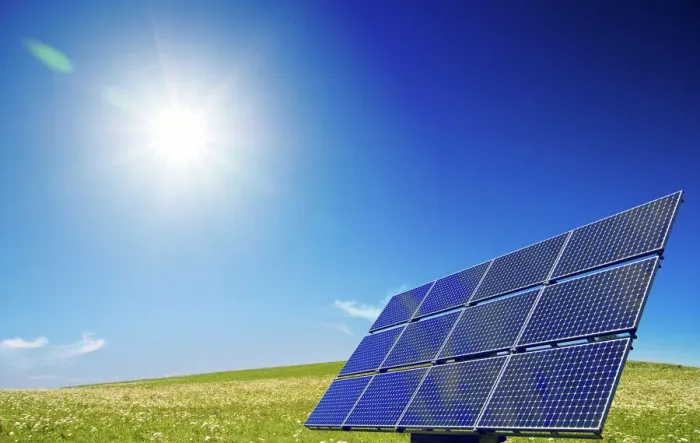 Framed Print : Solar Panel Print with Sun Framed Print : Solar Panel Print with Sun
