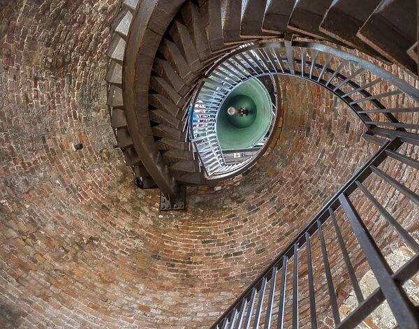 Spiral staircase in tower