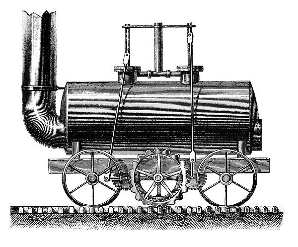Steam train from Blenkinsop 1811
