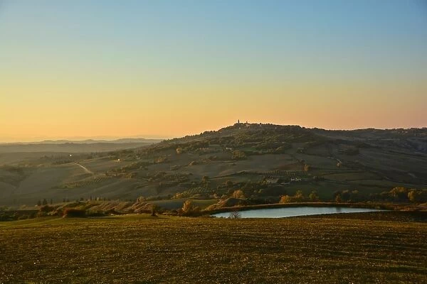 Sunset on Pienza, Val d Orcia