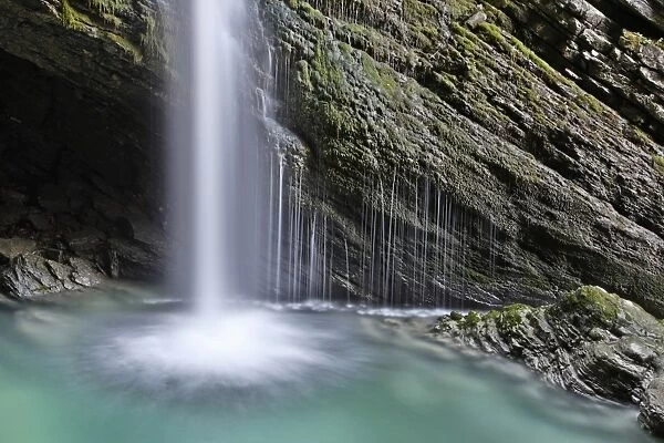 Thur Waterfalls on the Saentisthur River, Unterwasser, Toggenburg, Canton of St. Gallen, Switzerland, Europe, PublicGround