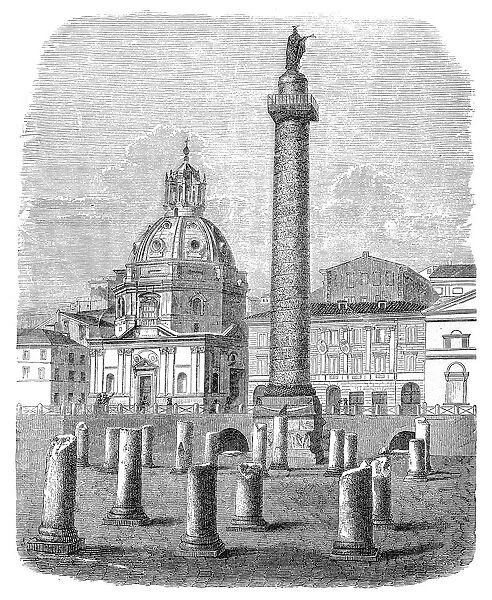 Trajans Column in Rome, Italy