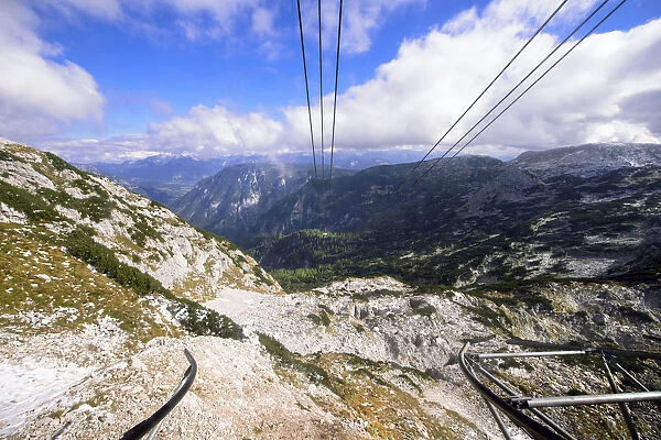View from the cableway to Hoher Dachstein, Austria